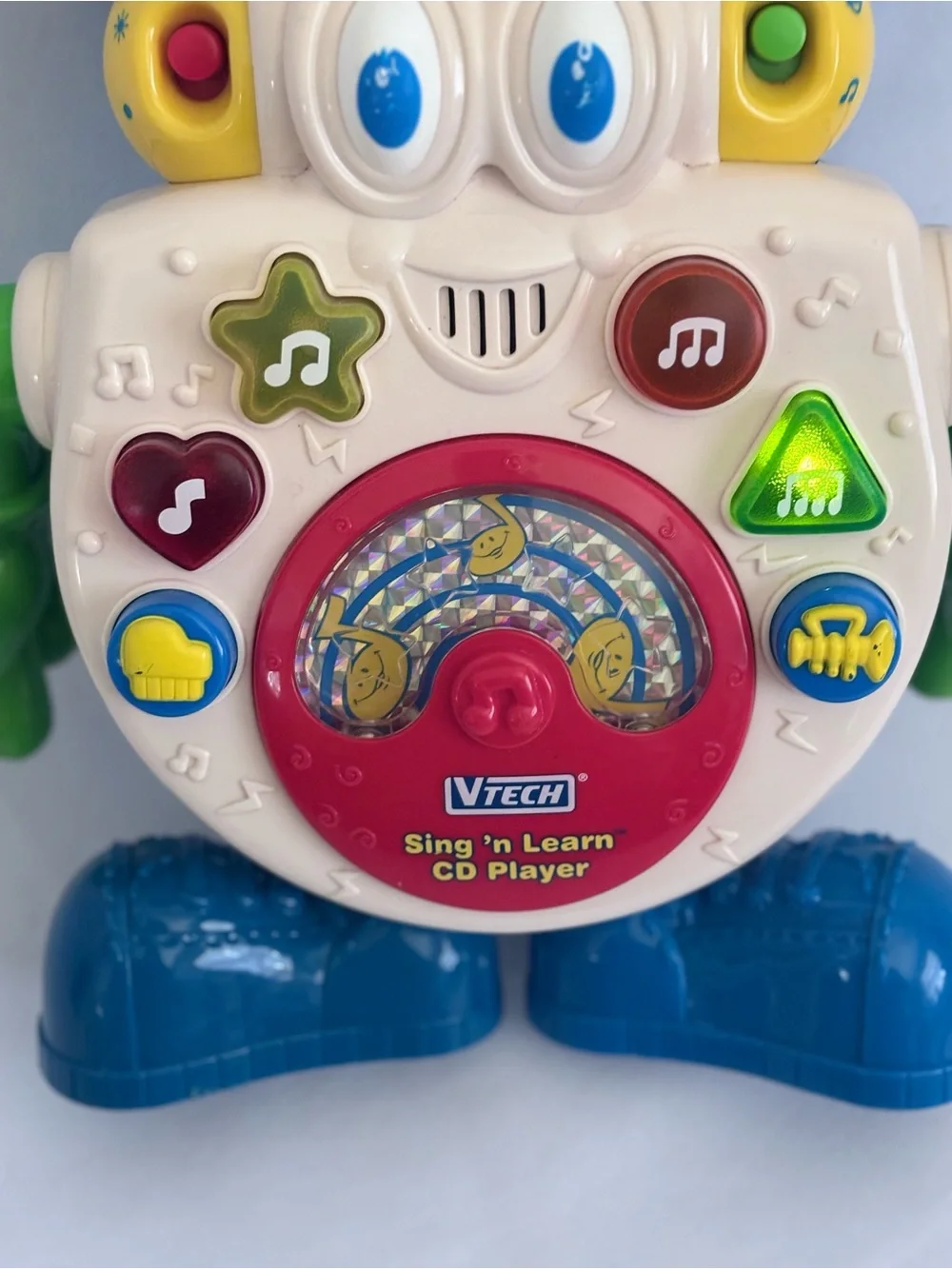 Vintage Vtech Sing n Learn CD Player ~ Educational, Lights Sounds & Music! 🎶